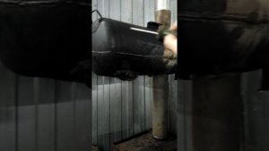 Теплообменник для буржуйки в гараж.