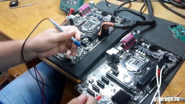 AsRock H81 Pro BTC не включается. Чиним. смотреть онлайн
