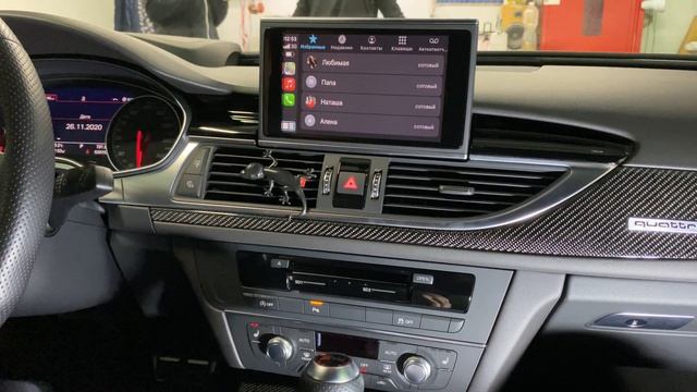 Audi A6 C7 MIB2 беспроводной Apple CarPlay, AndroidAuto