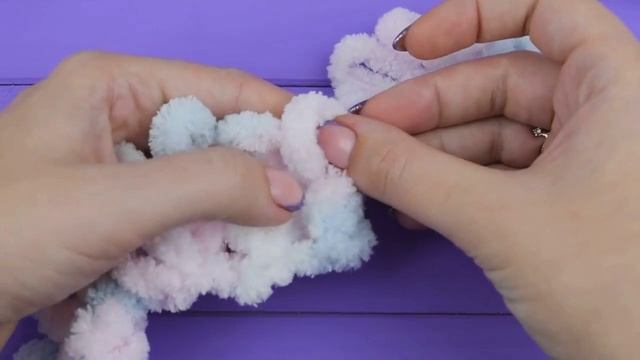 Вяжем Alize Puffy УЗОР ПЛЕТЕНКА  Без СПИЦ и КРЮЧКА