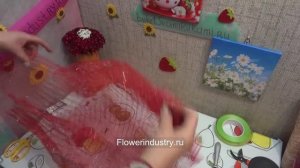 Букет из сетки (курсы флористики бесплатно)