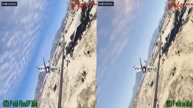 GTA V with & without Visual IV Mod - GTX 1080 Ti Founders Edition OC смотреть онлайн