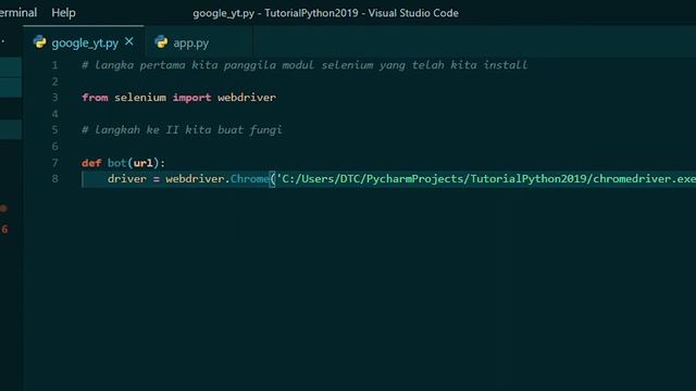 OPEN YOUTUBE MENGGUNAKAN LIBERY SELENIUM-WEBDRIVER PADA PROGRAM PYTHON 3 смотреть онлайн
