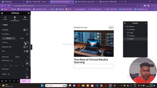 CUSTOM BLOG SLIDER using Elementor Flexbox Containers | Wordpress Elementor Tutorial смотреть онлайн