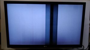 Проверка работы телевизора LG 32LM580T с неисправностью плат матрицы.