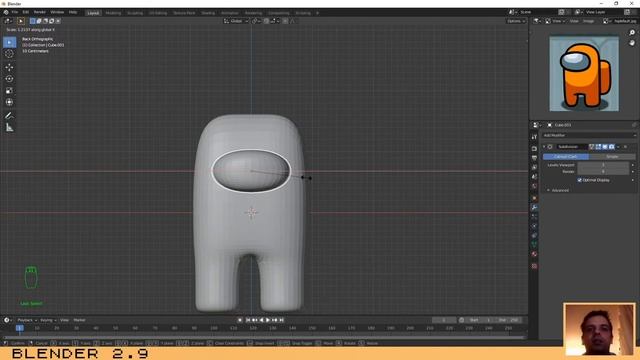Blender 2.9: Create the Among Us Character смотреть онлайн