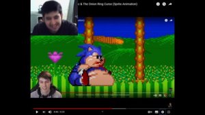 реакция на декарта - ОЧЕНЬ ЖИРНЫЙ СОНИК ! - Sonic & The Onion Ring Curse (Sprite Animation)