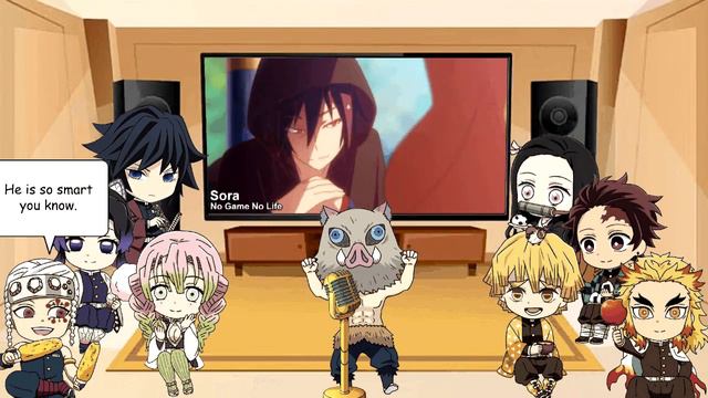 Demon Slayer React To Characters With Same Voice Actor As Inosuke Hashibira (ft. Hashira)