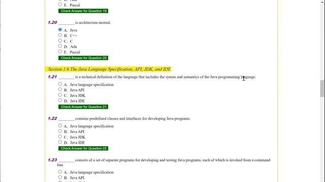 Daniel Liang Java Chapter 1 Multiple Choice Questions смотреть онлайн