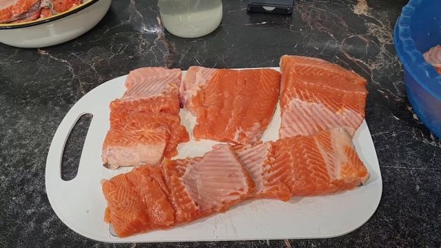 Как я солю форель//Малосольная форель за 20 минут// смотреть онлайн