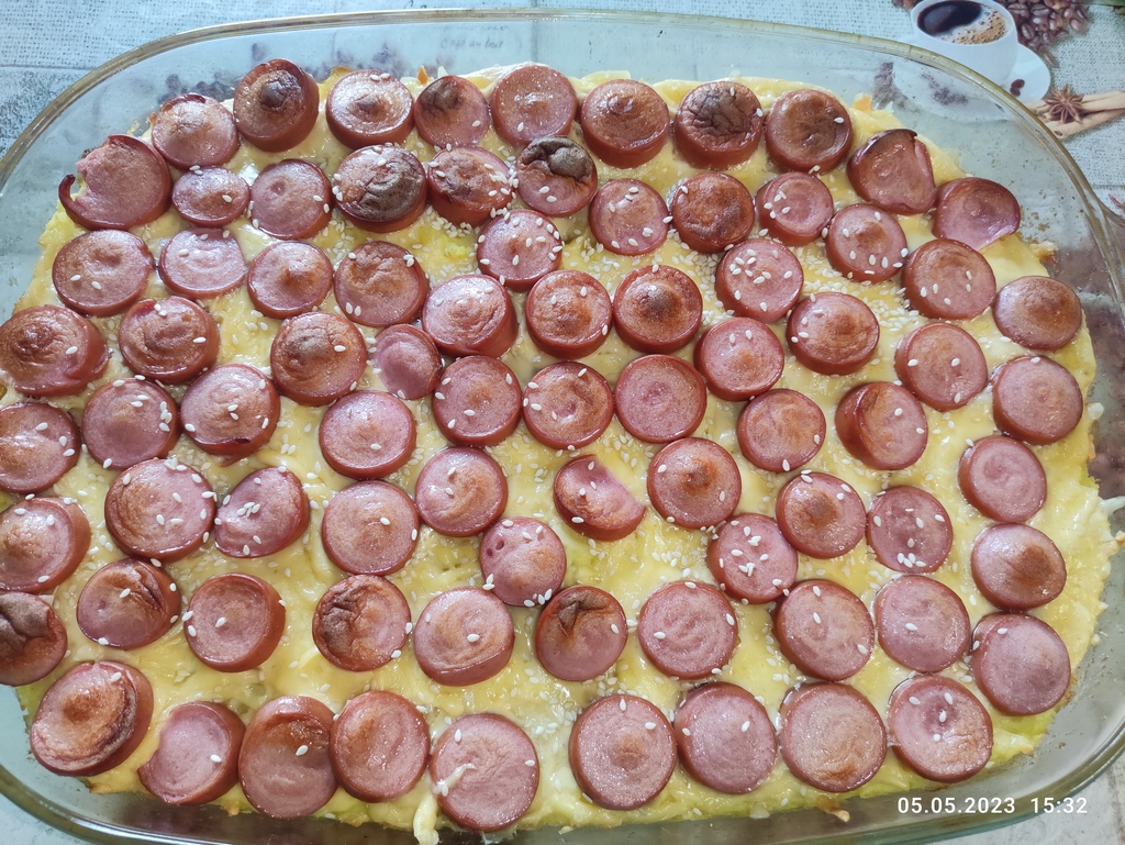 Картофельная запеканка с сосисками, сыром в духовке. Приятного аппетита смотреть онлайн