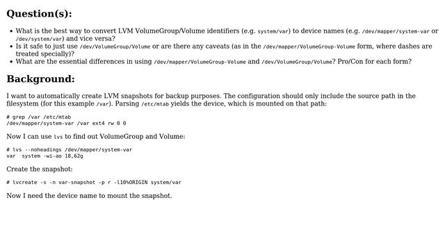 DevOps & SysAdmins: Converting LVM VolumeGroup/Volume identifiers to device names and vice versa смотреть онлайн