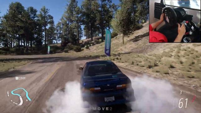 Forza Horizon 5 - Drift on the Vulcano - Nissan Silvia S13 | Thrustmaster T300RS + TH8A | RTX 3070 смотреть онлайн