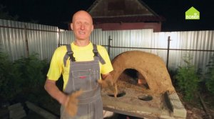 Как слепить глинобитную часть уличной печи