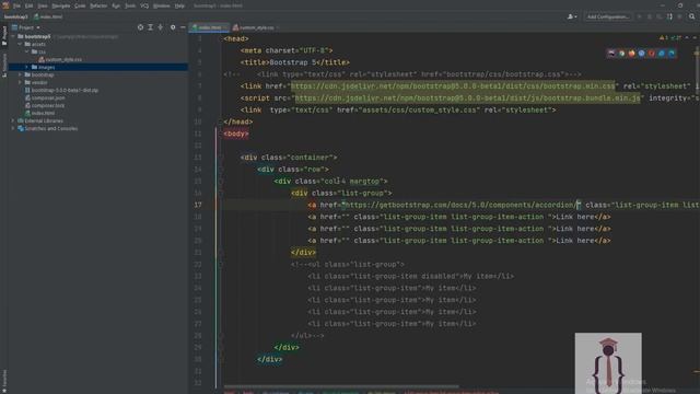List group in bootstrap 5 | ListGroup in Bootstrap 5 in English | List Group not working n Bootstra смотреть онлайн
