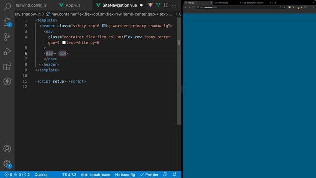 Weather App Build (Vue 3 & Tailwind) #3 - Navigation смотреть онлайн