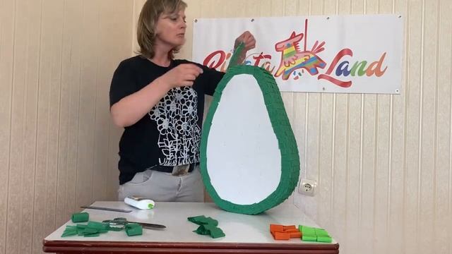 Пиньята Авокадо/ Piñata Avocados.DIY/ Пиньята своими руками/ピニャー/ ปิญญาตา/피냐타 смотреть онлайн