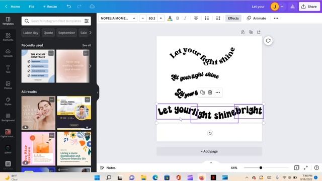 How to make Wavy Retro Font design | Text Effects In Canva смотреть онлайн