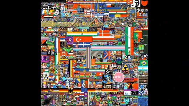 r/Place 2022 Timelapse - First 36 Hours in 4 minutes [1080p/60fps] смотреть онлайн