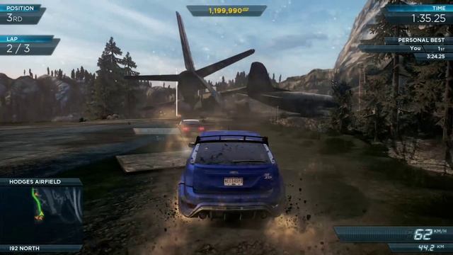 NFS Most Wanted: Ford Focus RS500 - Crash Landing - Rank 4 смотреть онлайн