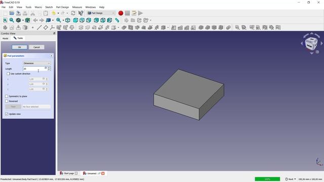 FreeCAD How To Extrude Sketch смотреть онлайн