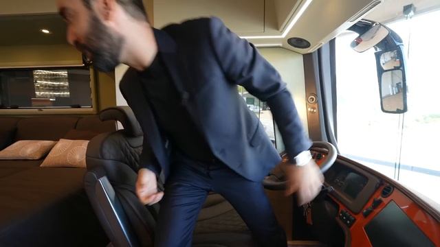 Touring a $2,000,000 Motorhome with a Secret HYPERCAR GARAGE смотреть онлайн