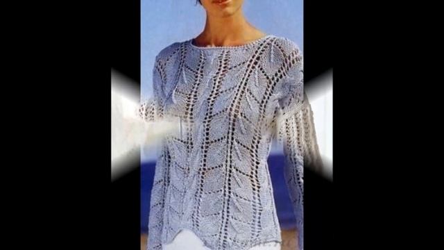 Ажурный Женский Свитер Спицами - 2019 / Openwork Women's Sweater Knitting смотреть онлайн