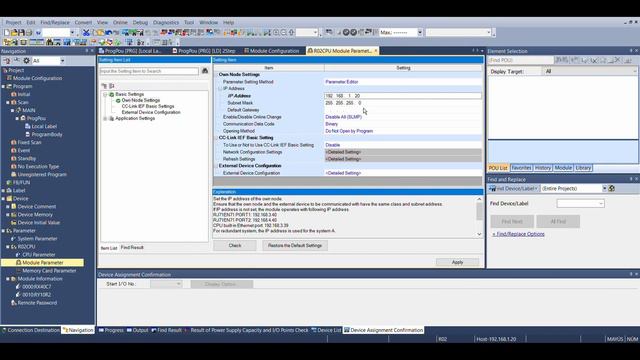 PLC Programming | Mitsubishi GX Works 3 Elements configuration and downloading to PLC. смотреть онлайн