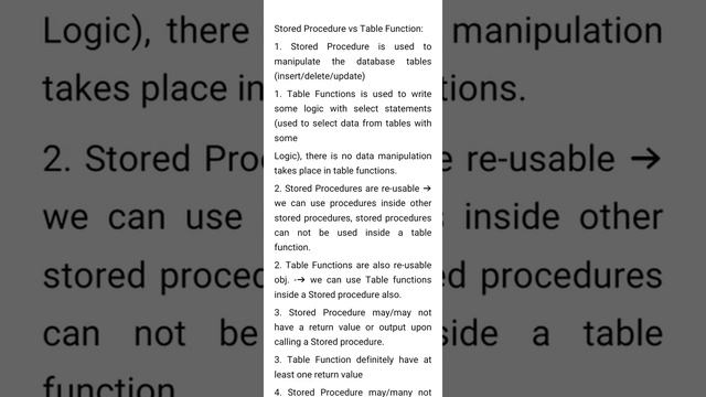 || Interview Question || Stored Procedure vs Table Function in SAP HANA || смотреть онлайн
