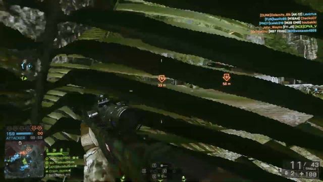 JUNGLE SNIPER | 42-8 | M98B + M9 Headshots!! | Battlefield 4 смотреть онлайн