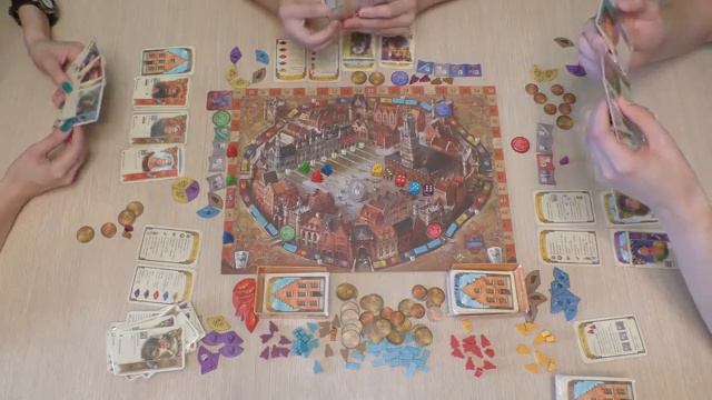 Играем в настольную игру "Брюгге" смотреть онлайн