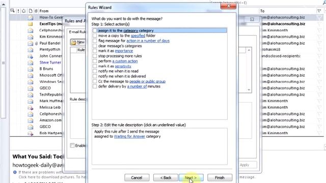 How to Create a "Waiting for Answer" rule (Outlook 2010) - Turner Time Management смотреть онлайн