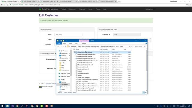 User Account instead of License Keys (Cryptolens) смотреть онлайн