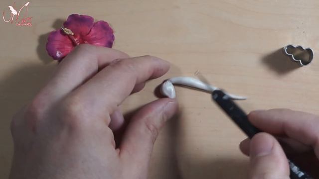 Tutorial Fimo Polymer Clay - Fiore Hibiscus Flower - Dragon On Flower Pendant