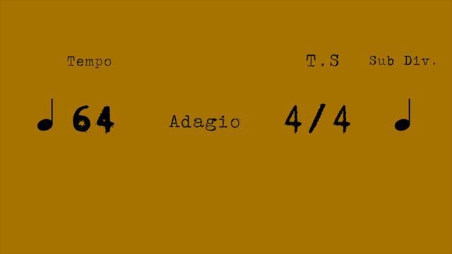 METRONOME - 64 BPM ADAGIO смотреть онлайн