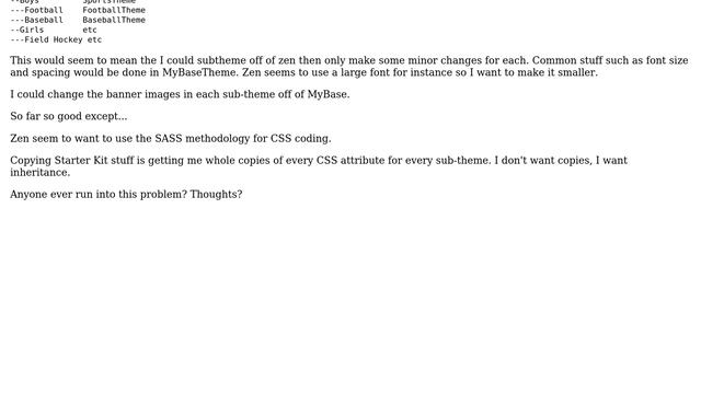 Drupal: Zen sub-themes, sass vs inheritance смотреть онлайн