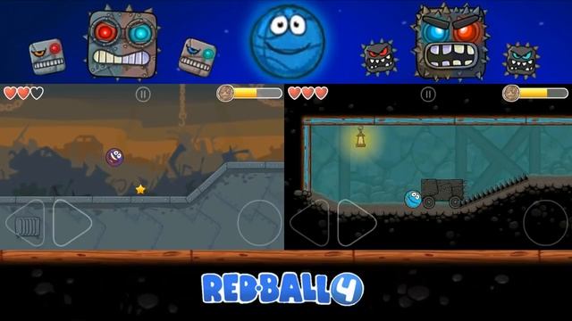 RED BALL 4 - '2 BLUE BASKET BALL' vs VOLUME 3 vs VOLUME 5 Walk-Through with BOSS FIGHTS смотреть онлайн