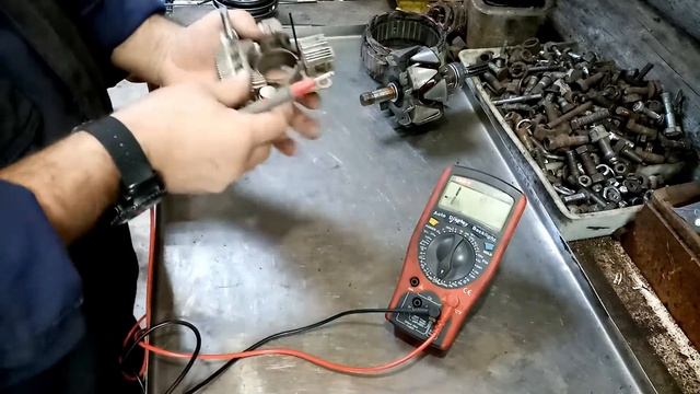 Проверка генератора Pajero Sport