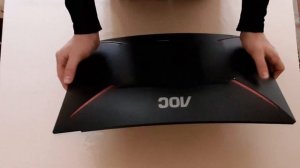 Распаковка Монитора AOC C24G1 + настройка 144 Гц