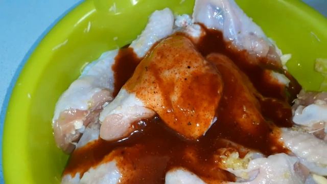 Крылышки в мёде. Шашлык из куриных крыльев. смотреть онлайн