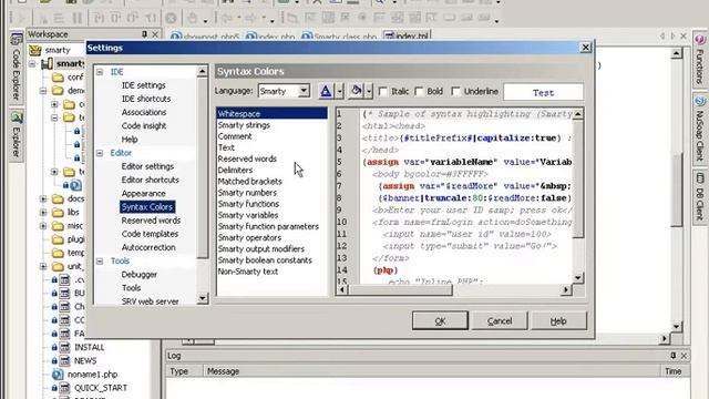 Code HighLighting in Nusphere PHP IDE смотреть онлайн