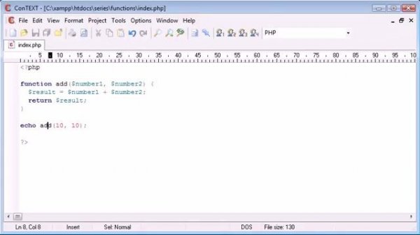 Beginner PHP Tutorial 32 of 200 (Functions with a Return Value )