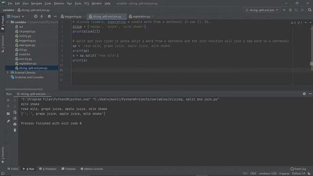 Python series 10 | Slicing, Split and join, Dictionaries and strings | Muhil Raj | 2020 • смотреть онлайн