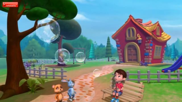 Bubbles, Bubbles, Here And There | Preschool Rhymes for Children | Infobells смотреть онлайн