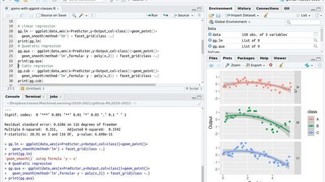 Super easy GAM regression using ggplot2 смотреть онлайн