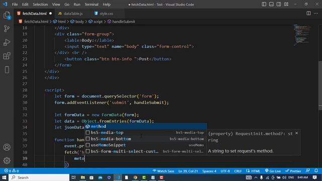 Post Form Data as JSON with Fetch API using JavaScript | HTML Form to JSON смотреть онлайн