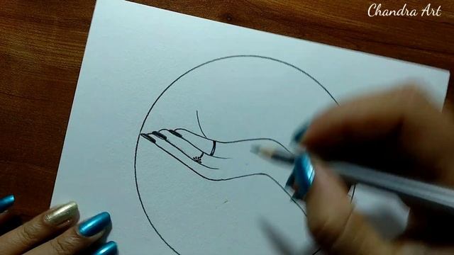 Pencil Sketch Drawing A Diya On Hand Step By Step ➤Easy / Diwali Drawing Idea смотреть онлайн