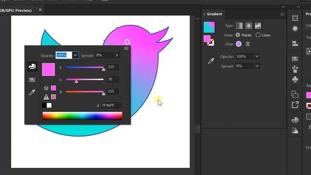 Easy How to Use Freeform Gradient - Adobe Illustrator Tutorial смотреть онлайн
