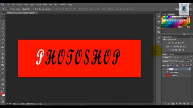 Adobe Photoshop Cs6 - Ders 22 - Animasyon(gif) Yazının İçinden Işık Geçirme смотреть онлайн