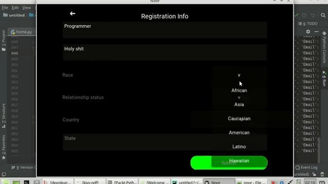 Creating Login page and Registration form in Kivy Python смотреть онлайн